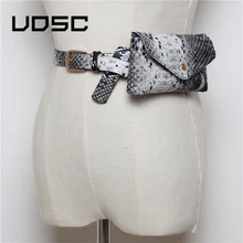 UOSC поясная сумка в винтажном стиле под змеиную кожу, поясная сумка высокого качества из искусственной кожи, чехол для телефона, модная поясная сумка из змеиной кожи, сумки-мессенджеры