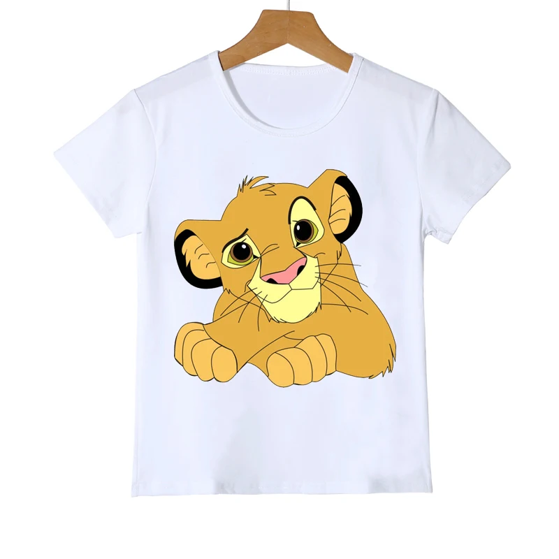 Rei Leão impressão t-shirt para menino e