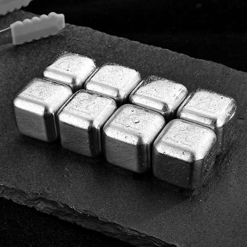 Кубики льда из нержавеющей стали многоразовые бар охладитель виски вино пиво сок шампанское холодное больше охлаждающие камни Кухонные гаджеты