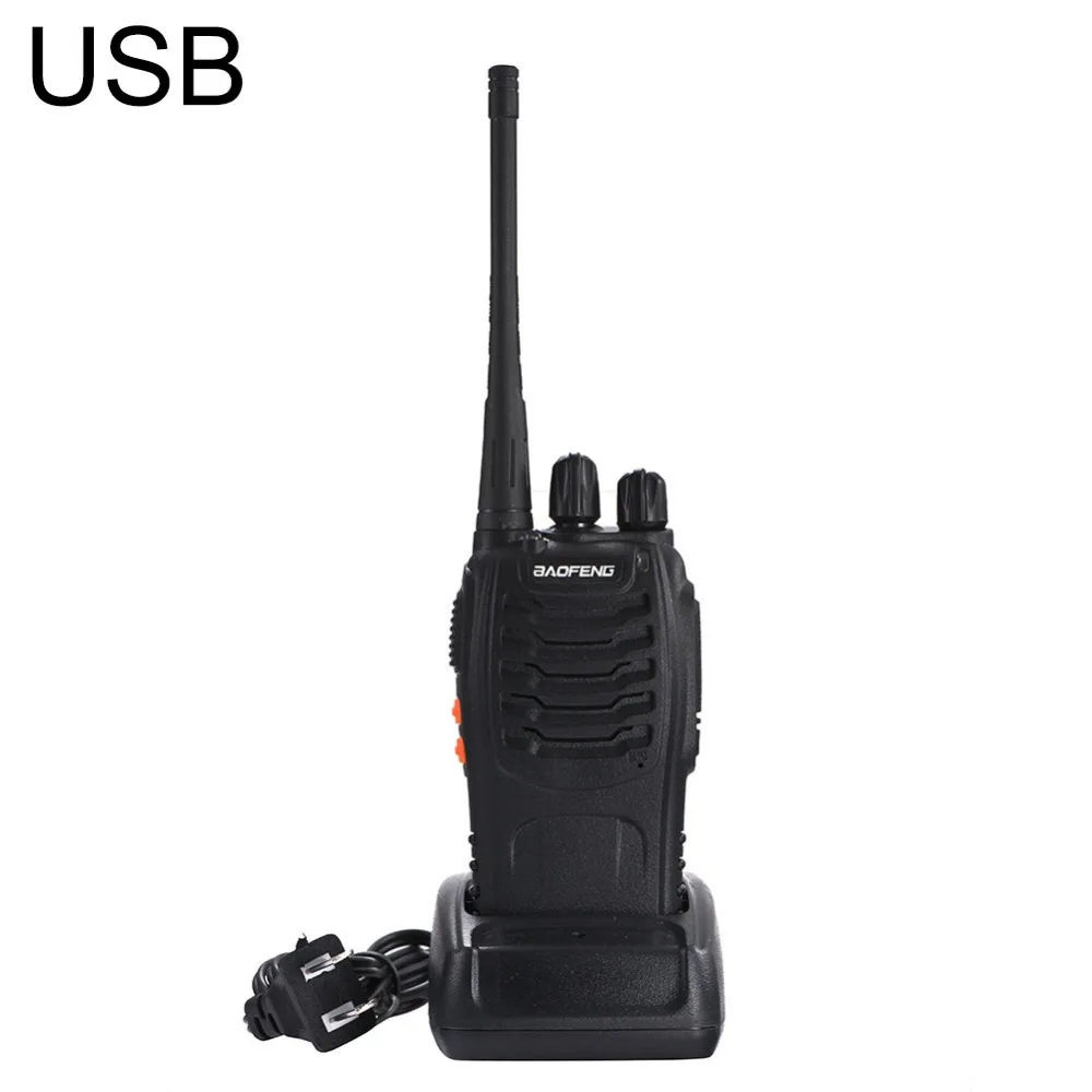 2 шт./лот BAOFENG BF-888S рация antena UHF двухстороннее радио UHF 400-469,995 МГц 16CH портативный приемопередатчик с наушником рация