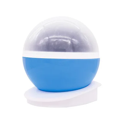 360 ° цветной круглый USB Starlight домашний планетарий Автоматическое вращение прожекторная лампа светится в темноте декор комнаты девушки - Цвет: Синий