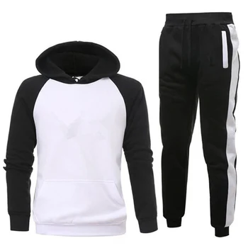 

Brand Clothing Men's Sets Two Pieces Casual Sweatshirts Cotton Men Tracksuit Hoodies+ Pants Sport Shirts Autumn Winter Set