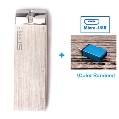 STmagic SSD USB3.0 64/128 Портативный твердотельный накопитель флэш-накопитель PC внешняя 430 МБ/с. металлический диск USB флэш-накопитель для ноутбука ТВ проектор - Цвет: Micro USB Adapter