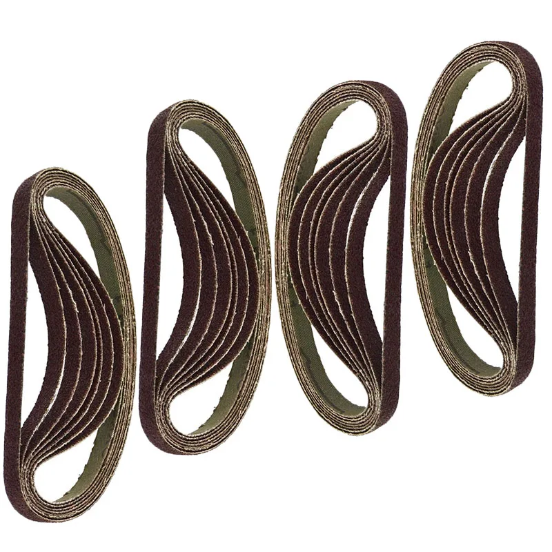 

25Pack Sanding Belts 60/80/100/120 Grit 330 X 10mm Tool Sander Grinder Woodwork