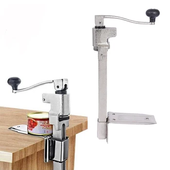 

11 Inch Large Heavy-Duty Commercial Kitchen Restaurant Food Big Can Opener Table Stainless Steel Table Manual Can Opener
