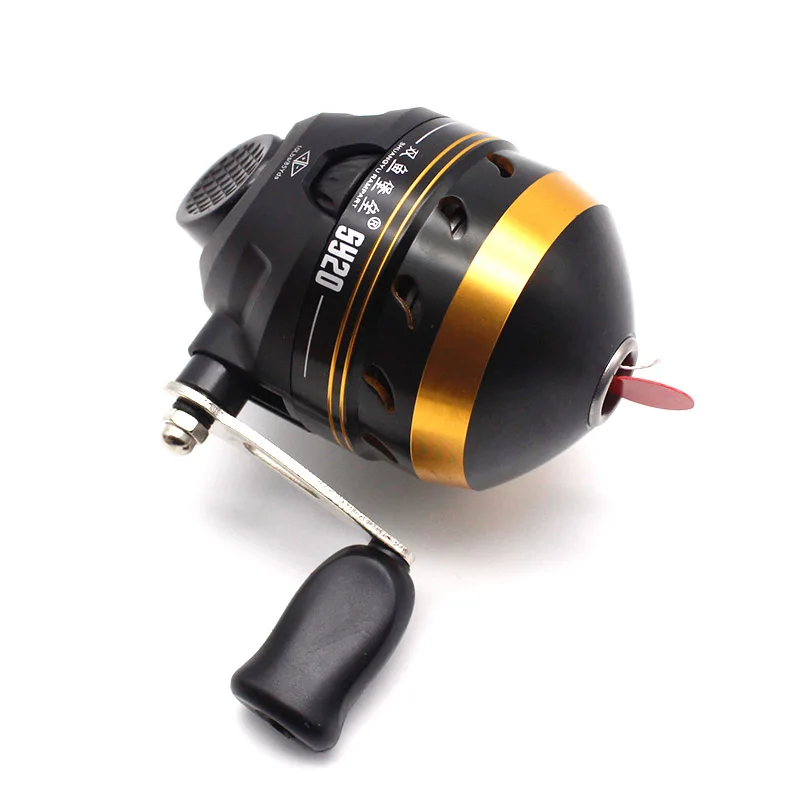 

SY20 Fishing Reel For Slingshot Compound Bow Closed Wheel Outdoor Catapult Hunting Shooting with Wrist guard 5#PE line 30M