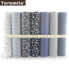 7 Pieces Simple and Plain Color Series Soft Cotton Fabric Fat Quarters Kinds Design Quilting Cloth Scrapbooking Sets Sewing