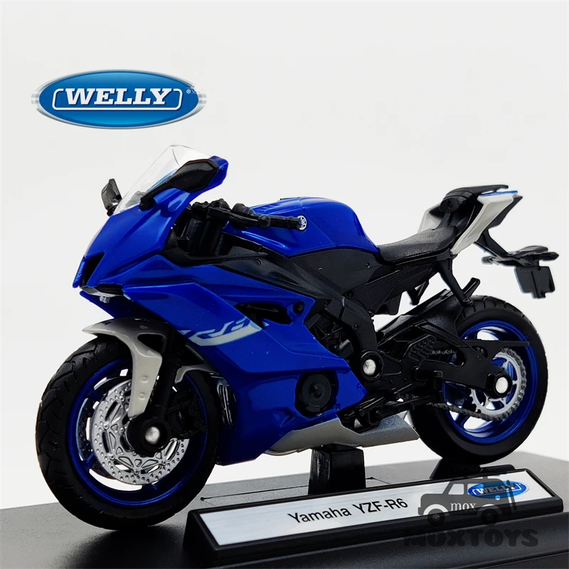 mando consonante Fondo verde Welly motocicleta Yamaha YZF R6, color azul, 1:18, 2020|Juguete fundido a  presión y vehículos de juguete| - AliExpress