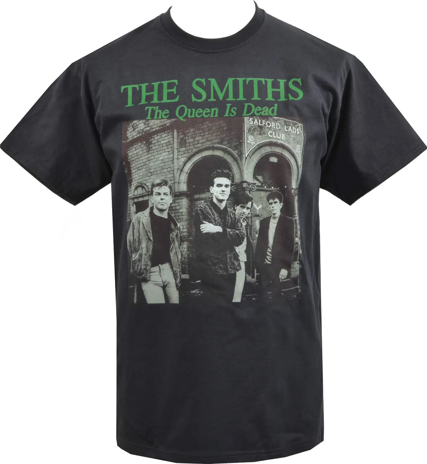 MENS BLACK T-SHIRT THE SMITHS QUEEN IS DEAD BRITISH MORRISSEY NORTHERN S-5XL New 2018 Cotton Short-Sleeve T-Shirt | Мужская одежда