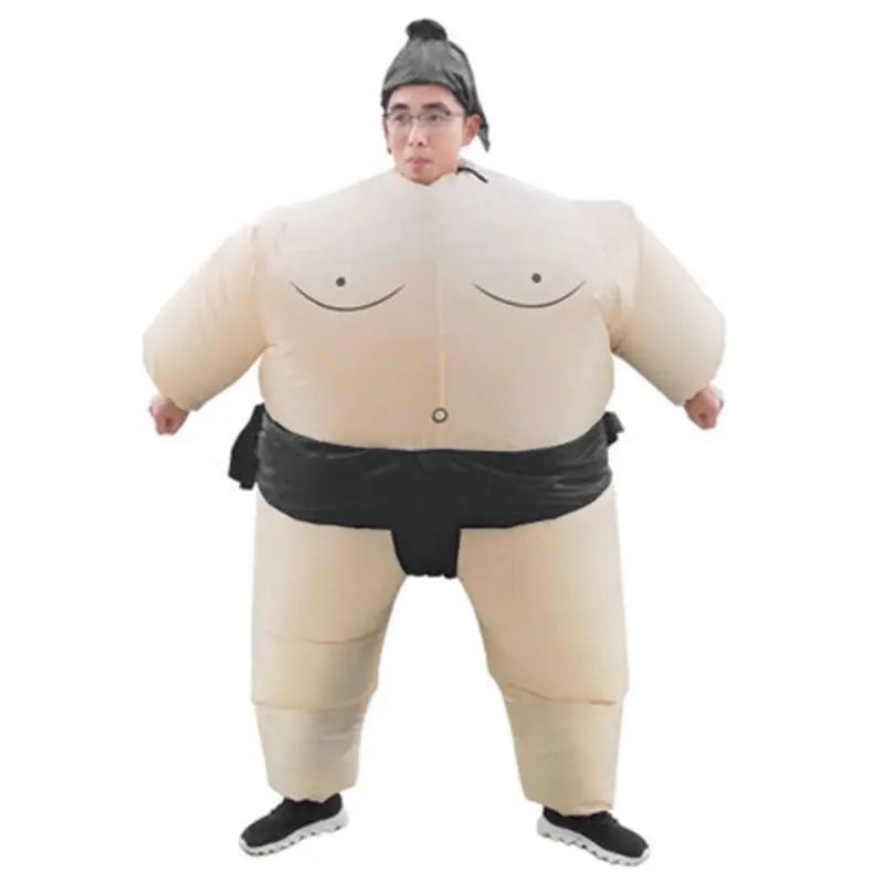 Najtaniej Zapaśnik Sumo nadmuchiwany kostium garnitur wysadzić strój Cosplay Halloween sukienka na karnawał dla dziewczynek chłopcy mężczyzna kobieta