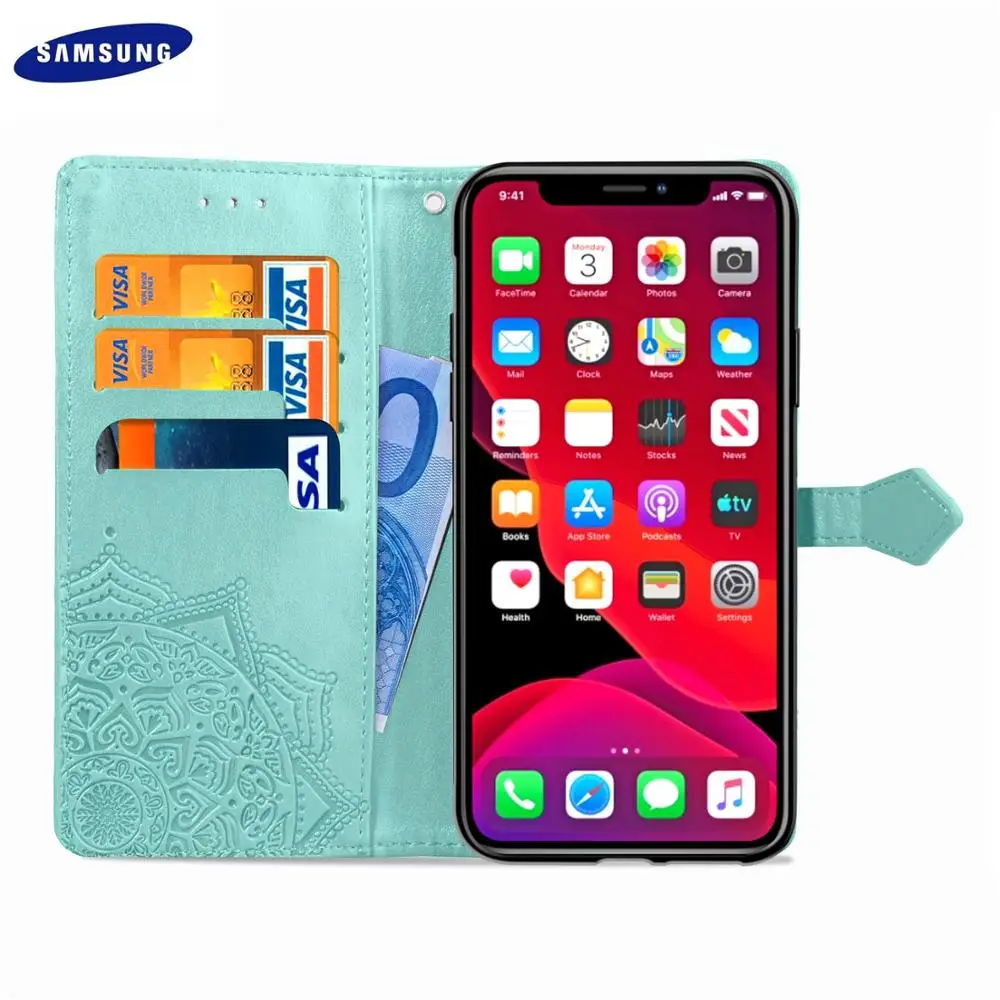 Кожаный флип-чехол для Samsung Galaxy A81 71 50 41 31 21s Datura Flower рисунок J7 J5 J3 2017 Американская