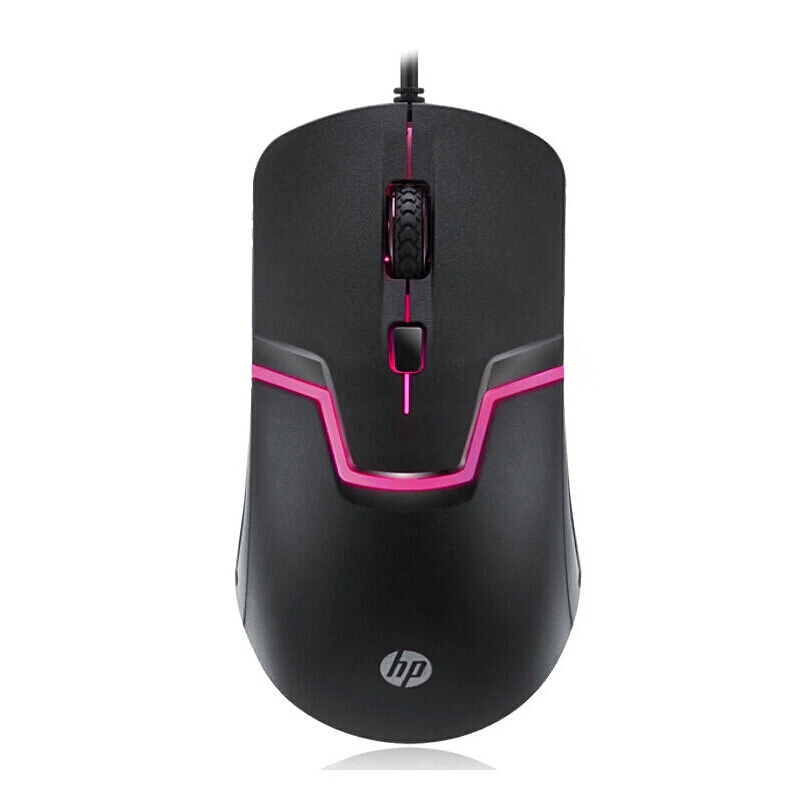 Оригинальная игровая мышь hp 1600 dpi USB Проводная оптическая мышь для ноутбука PC Gamer задняя подсветка черный цвет M100 мышь для компьютера Прямая поставка