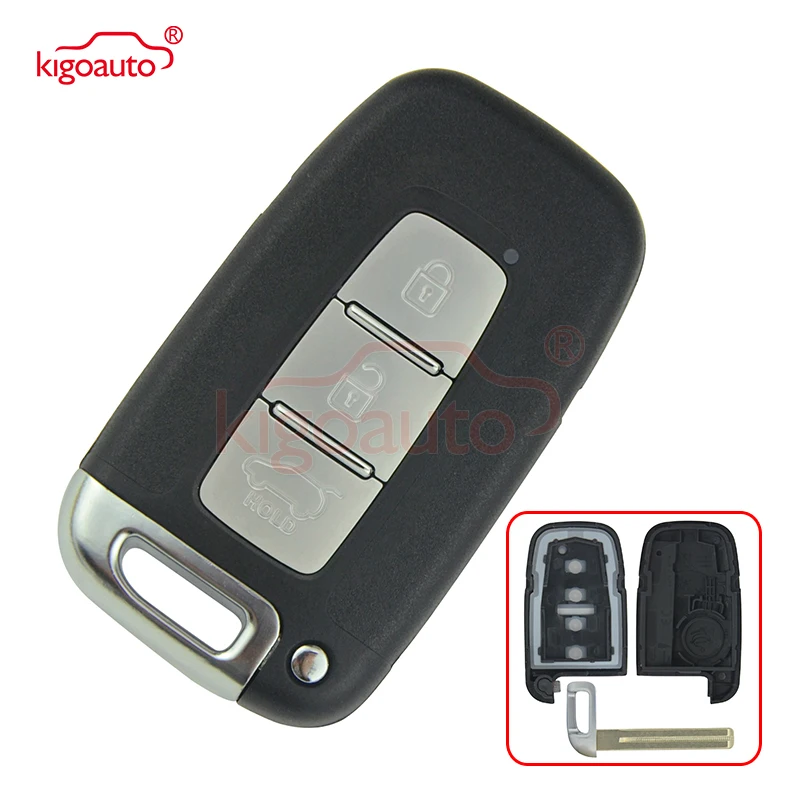 

kigoauto Smart key case 3 button for Hyundai IX35 Accent Elantra Veloster