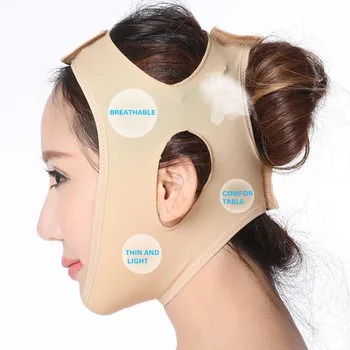 

Neckline Home Lift Up Elastic Breathable V Shaper Face Slimming Bandage Portable Exercise Non Slip Jaw Massager Magic Sticker 3D