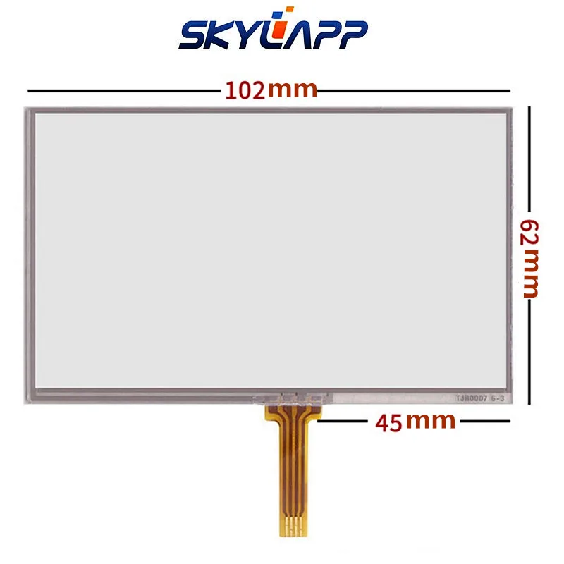 

New 4.3''Inch TouchScreen 102mm*62mm for AT043TN24 V.7 GPS Resistance Touch Panel Screen Glass Digitizer Repair Free Shipping