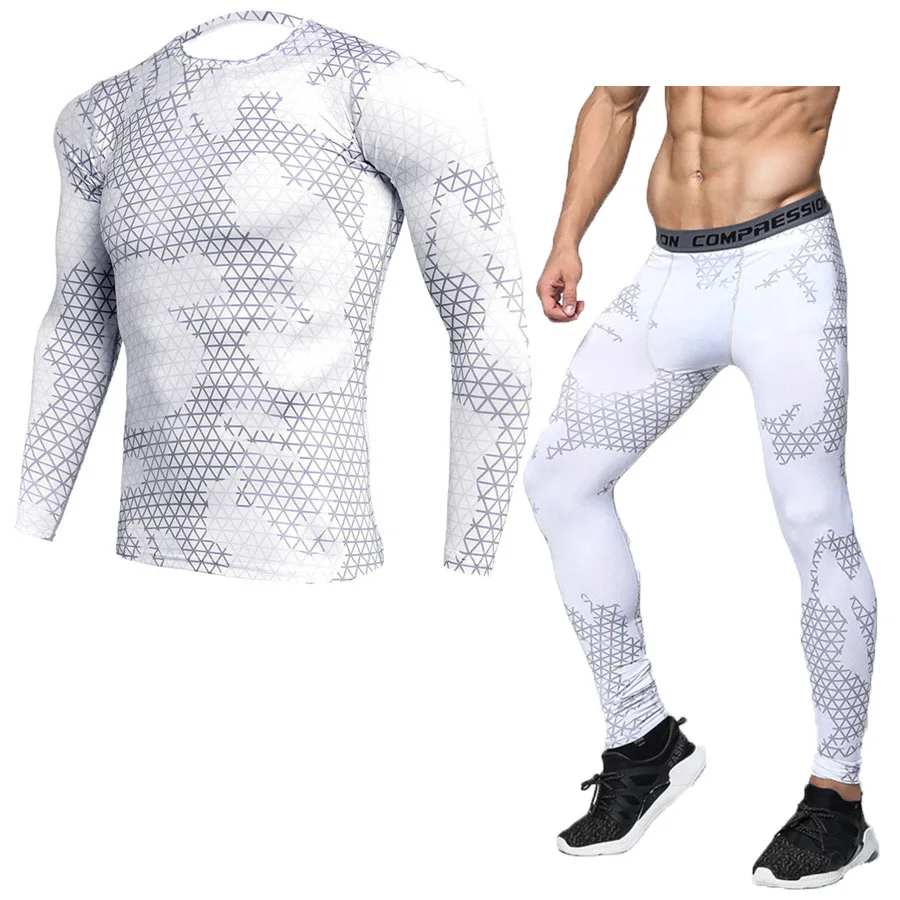 

Compression Sport Suits Fast Drying Sports Sport Sport Men Running Clothes Sets Joggers Training Gym Fitness Training Set