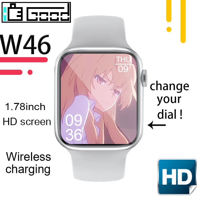 Смарт часы IWO W46 2020 для мужчин умные Bluetooth IOS android PK Amazfit gts W26 wh12 X6|Смарт-часы| |