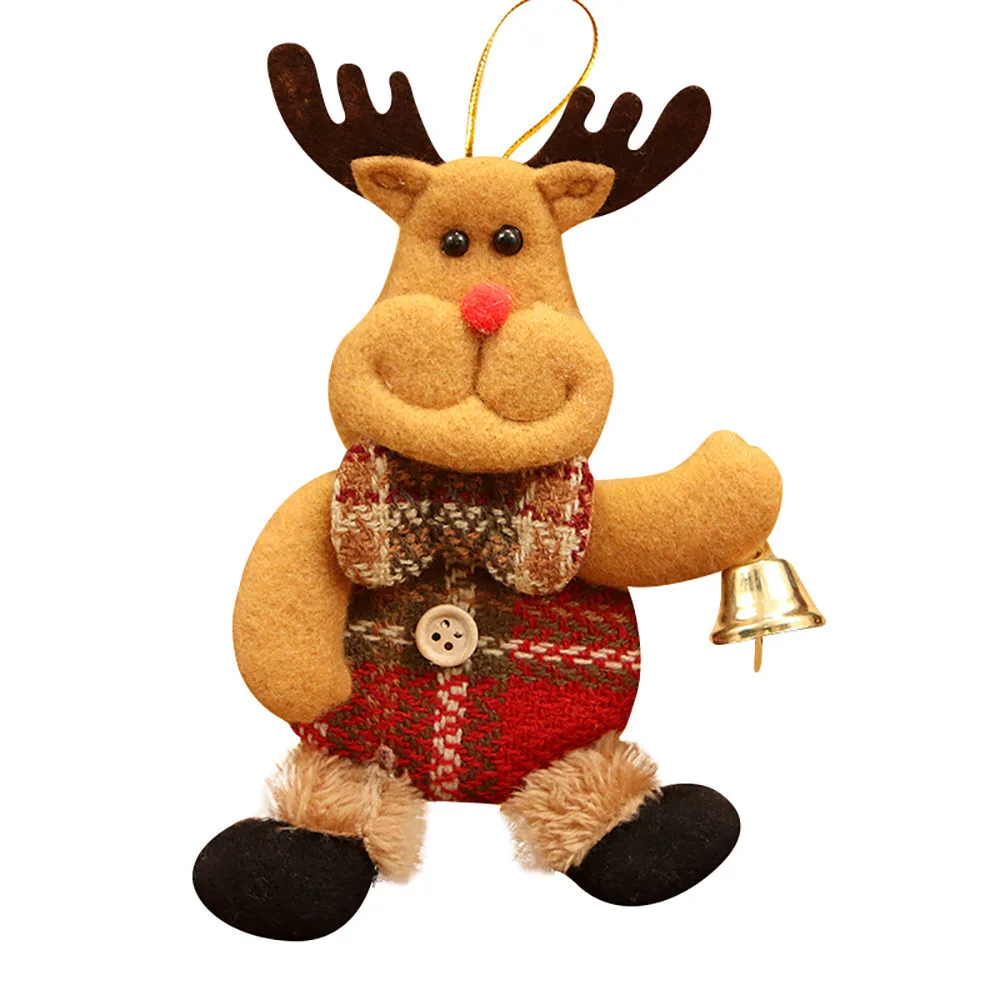 Рождественские украшения, рождественский подарок, Санта Клаус, снеговик, дерево, игрушка, кукла, подвесные украшения для дома, enfeite De Natal F95 - Цвет: B