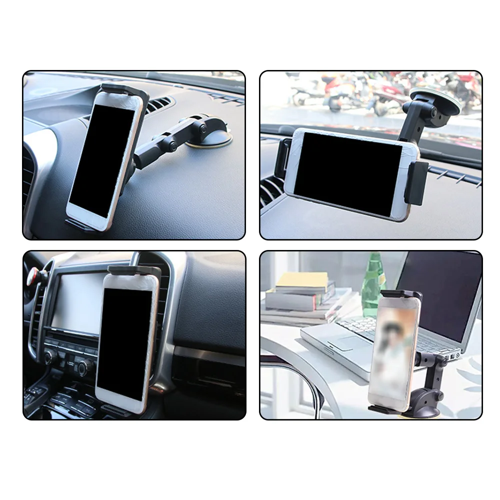 Dropshipping Car Tablet PC Bracket Large Sucker Navigation Bracket Multi-angle Support Bar Car Interior Phone Holder