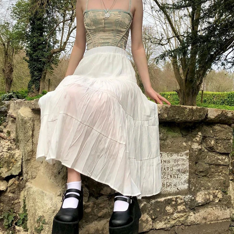 Bibiy. ODETTE BOA PLEATED SKIRT fray id 【公式通販】