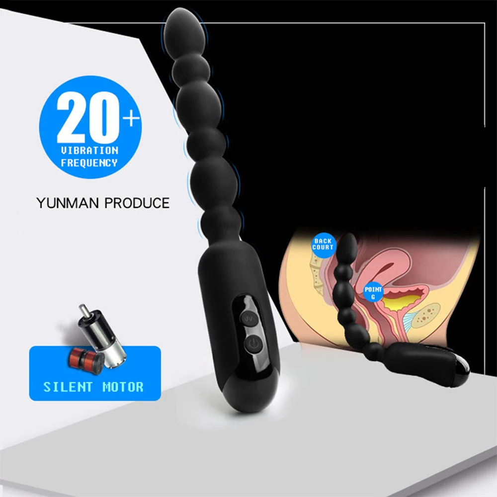 Unisex Wireless vibration Bead string Spot Massage adult's Toy Adult Product Stimulation for Women Men Plug Relax Massager