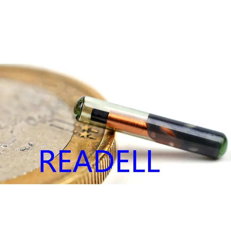 

100pcs/lot 1.25*7 MM FDX-B Glass RFID Animal Microchip 134.2KHz Animal Glass Tag Implanted Rfid Animal Microchip
