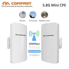 

3KM 300Mbps 5.8Ghz Outdoor Wireless Bridge AP Mini WIFI CPE 11dBi WI-FI Antenna Access Point repeater Nanostation for IP camera