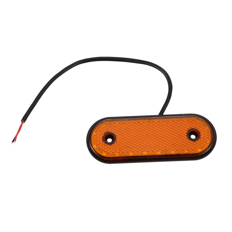 10X 20Led желтый боковой габаритный светильник 24V светодиодный задний габаритный фонарь задний светильник s для грузовика, Rv Прицепа Грузовика пикапа лодки