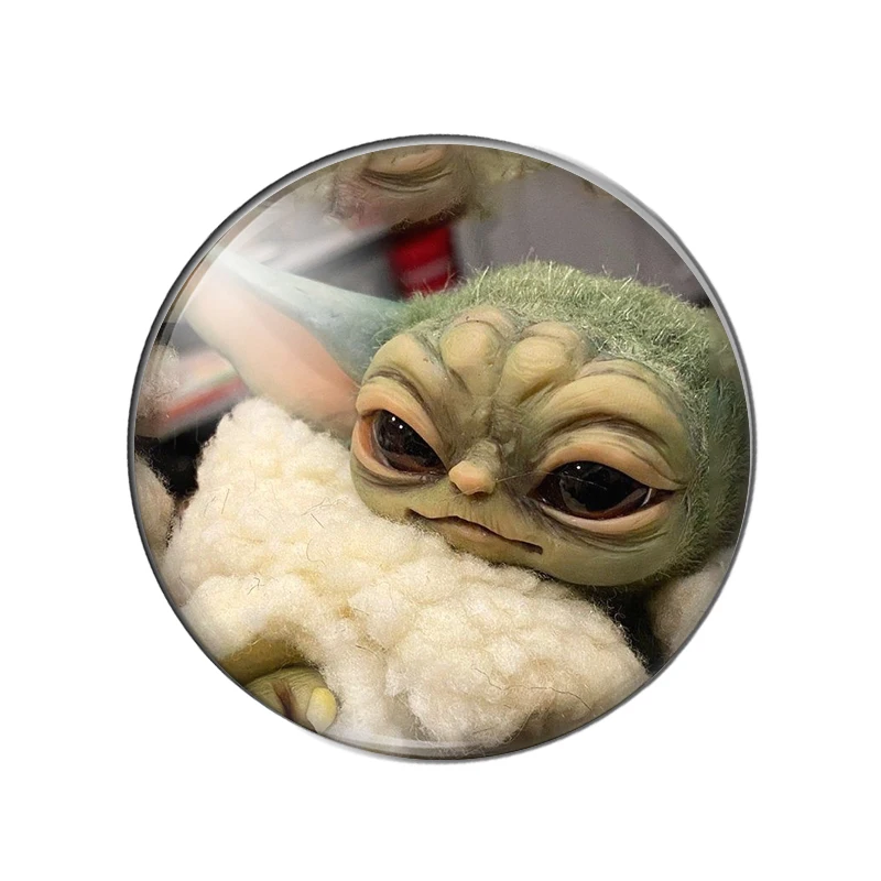 Очаровательные детские животные Yoda 8 мм/10 мм/12 мм/18 мм/20 мм/25 мм Круглые Стеклянные