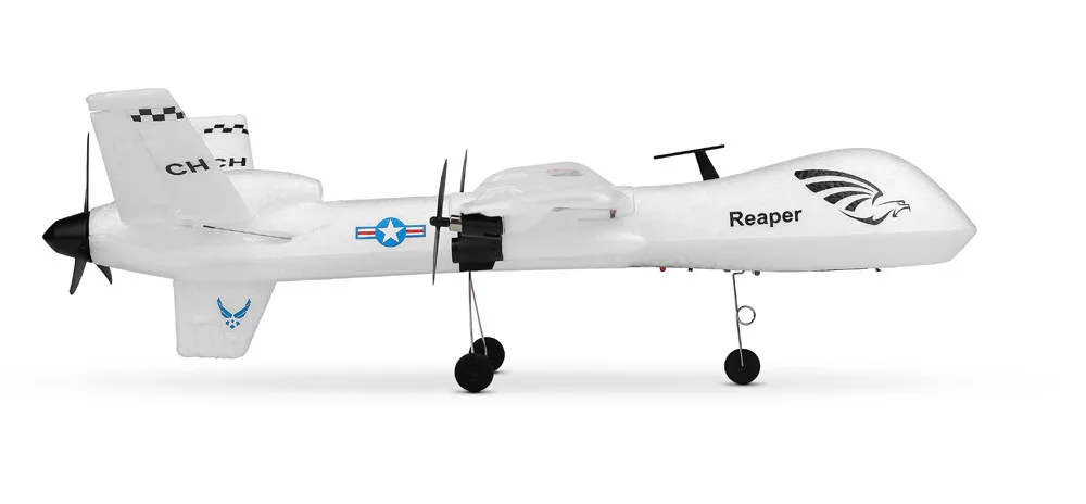 Weili XK A110-Predator MQ-9 трехканальный фиксированный пульт дистанционного управления планер DIY сборка модель самолета игрушка