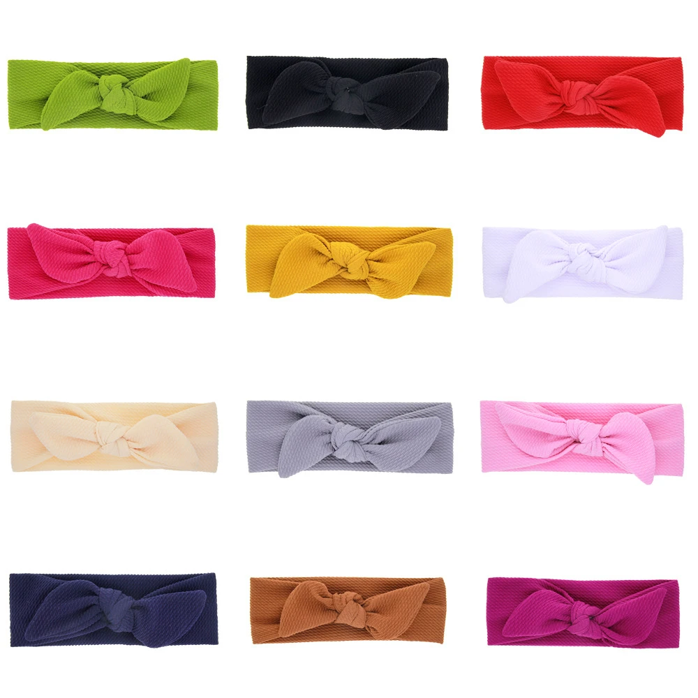 Baby Headband Set 1 PCS Baby Elastic Headband Headwear Girl Hair Bow Knot Infant Newborn Bow Bowknot Clothes Accessories Turban Kids Children