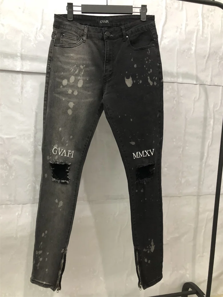 GUAPI GVAPI MMXV FUSION DENIM V1 мужские джинсы Брендовые байкерские узкие брюки|Джинсы| |