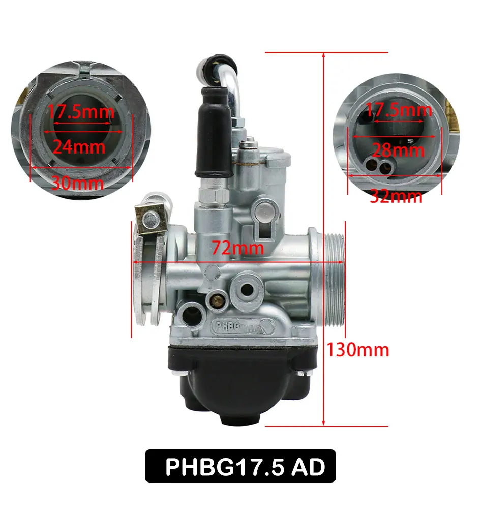 ZSDTRP мотоцикл PHBG 17,5 19,5 мм карбюратор мотоцикла части Carb PHBG17.5 PHBG19. 5