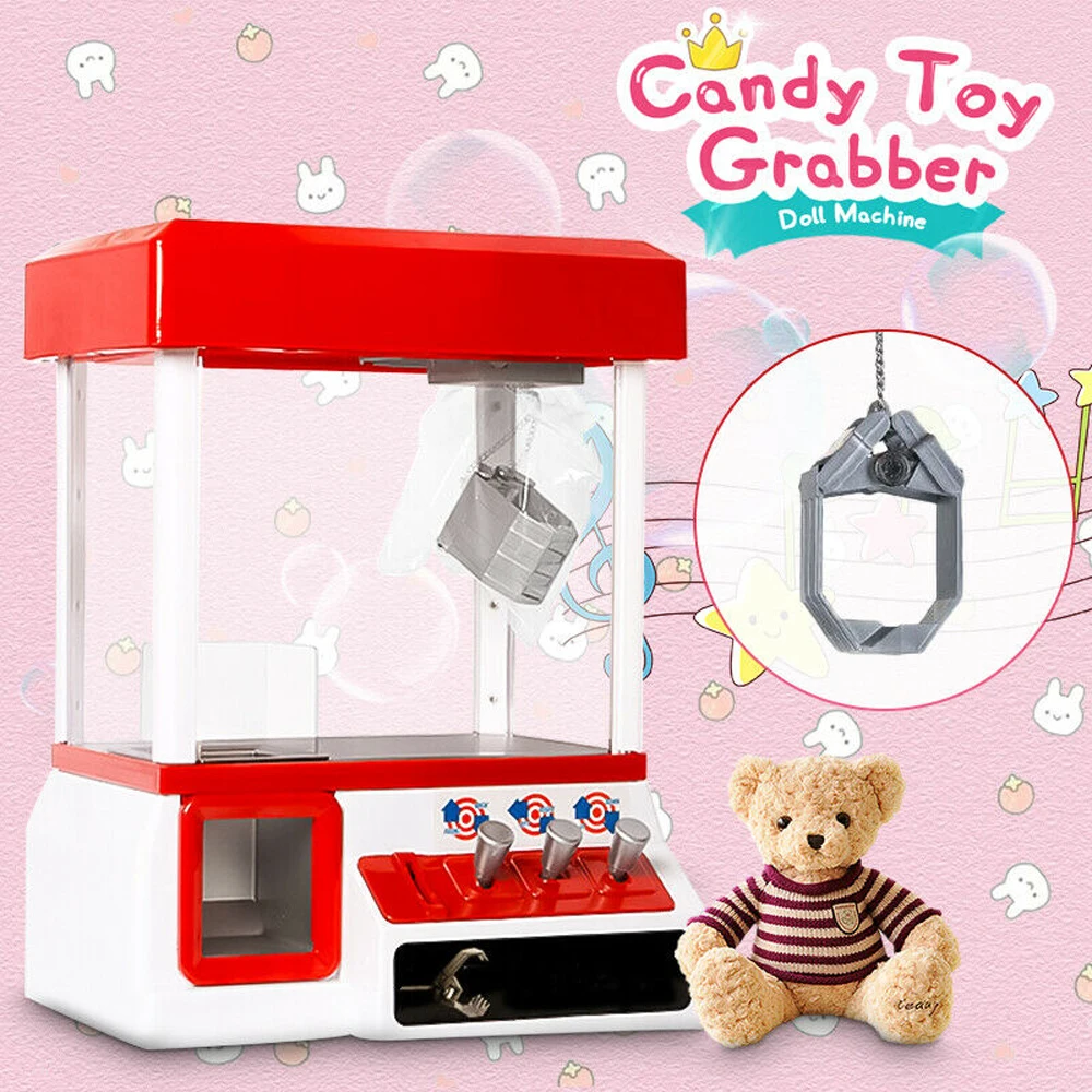 Gioco Arcade Per Bambini Mini Toy Candy Catcher Grabber Claw Machine Con Luci A Led