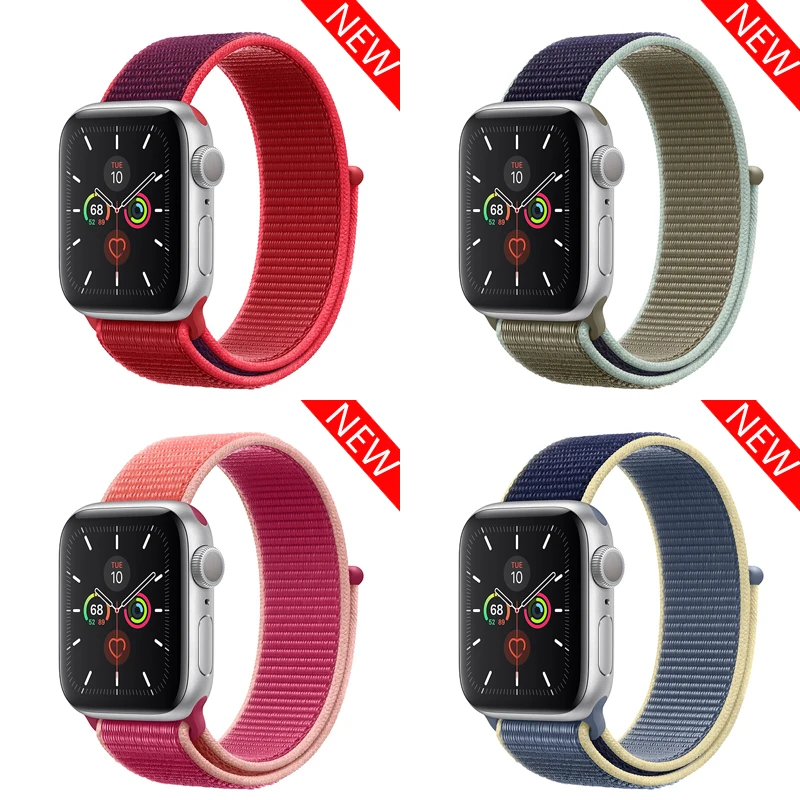 Спортивный ремешок для Apple watch 42 мм 38 мм correa 5 4 44 мм 40 мм Iwatch series 3 2 ремешок для часов браслет дышащие аксессуары