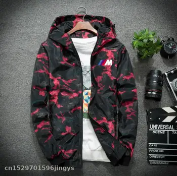 

2020 Motorcycle Racing Jacket for bmw Jacket Camouflage Hooded Outdoor Hooded Suit Windbreaker Racing Suit Zip