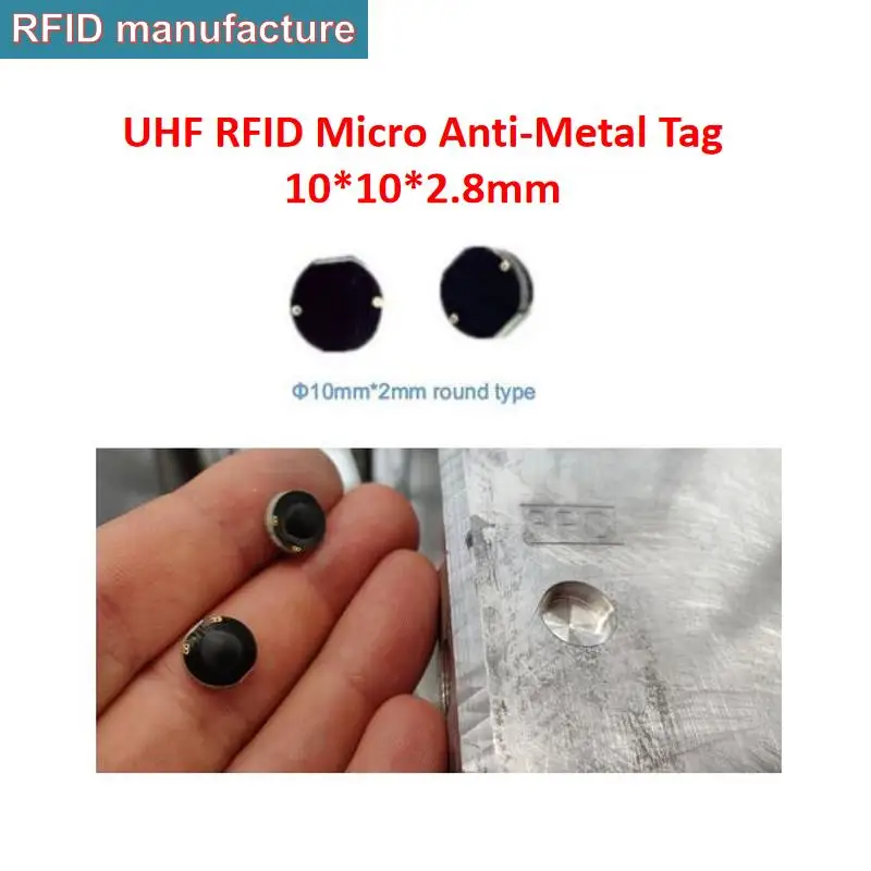PCB пассивный UHF RFID анти мета тег 860-960 МГц IMPINJ MONZA4 96 бит работает для UHF RFID фиксированный считыватель в UHF RFID Управление инструментами