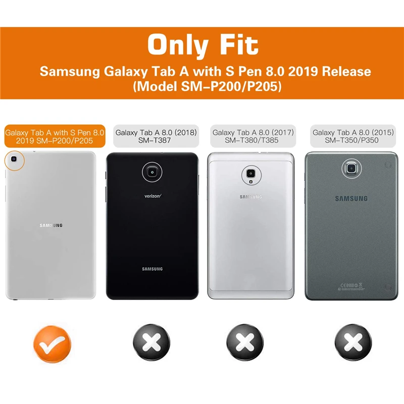 Для Samsung Galaxy Tab A 8,0 с S Pen ультра цветной рисунок умный чехол для Galaxy Tab A 8,0 с S Pen P200 P205