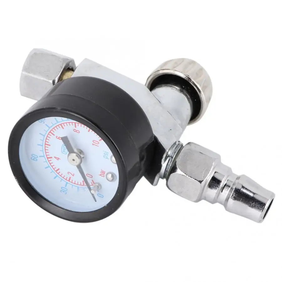 Pressure Regulators Mini Adjustable Spray Gun Air Regulator With