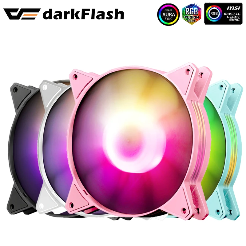 Кулер Darkflash для ПК 120 мм с RGB-подсветкой 12 см | Компьютеры и офис