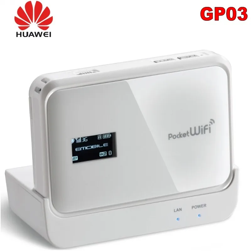 Разблокированный huawei GP03 3g Wifi маршрутизатор 42 Мбит/с слотом для sim-карты поддержка usb-порта WCDMA 900/2100MHZ-in модем-маршрутизатор комбо