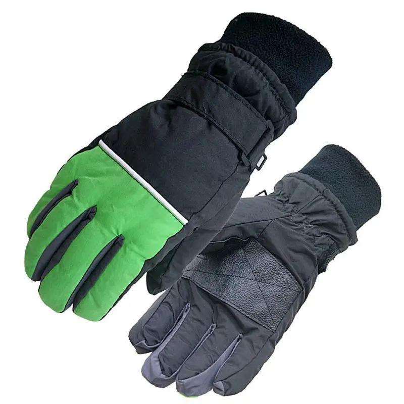 Детские лыжные перчатки зимние теплые водонепроницаемые ветрозащитные зимние детские уличные варежки