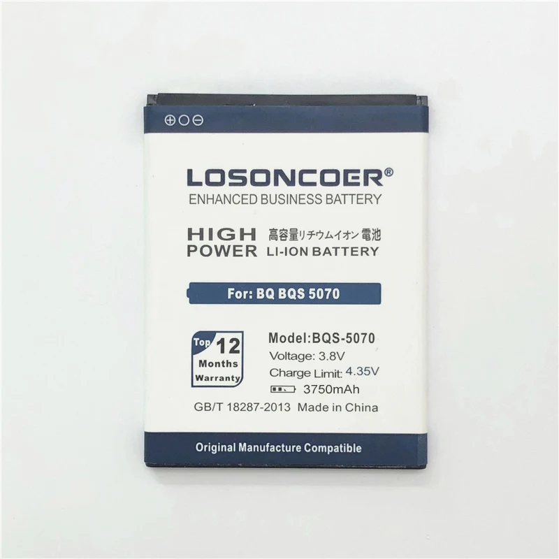 LOSONCOER 3750mAh BQS-5070 для BQ BQS 5070 Magic Nous NS 5004 сменный литий-ионный аккумулятор для телефона