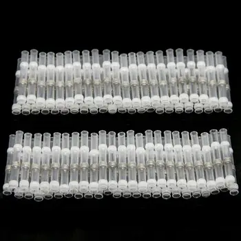 

50Pcs Waterproof Heat Shrink Solder Sleeve Seal Electrical Wire Butt Connectors Splice Terminals White AWG26-24