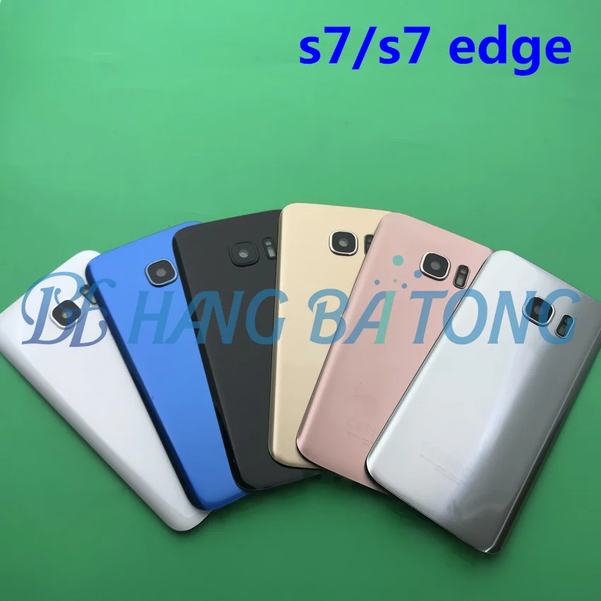 

NEW Back Battery Cover Case Samsung Galaxy S7 G930 G930F S7 edge G935 G935F Rear Door Housing Glass Panel Replacement Part