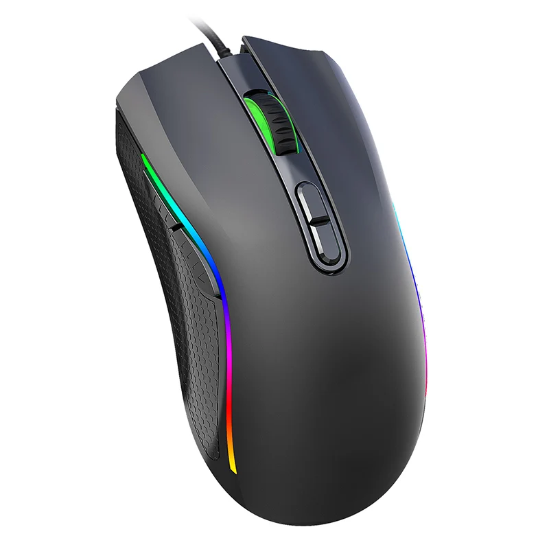 

2019 Glowing Mouse Gaming Mouse Wired USB Optical Computer Mice 7 Programmable Keys H-best