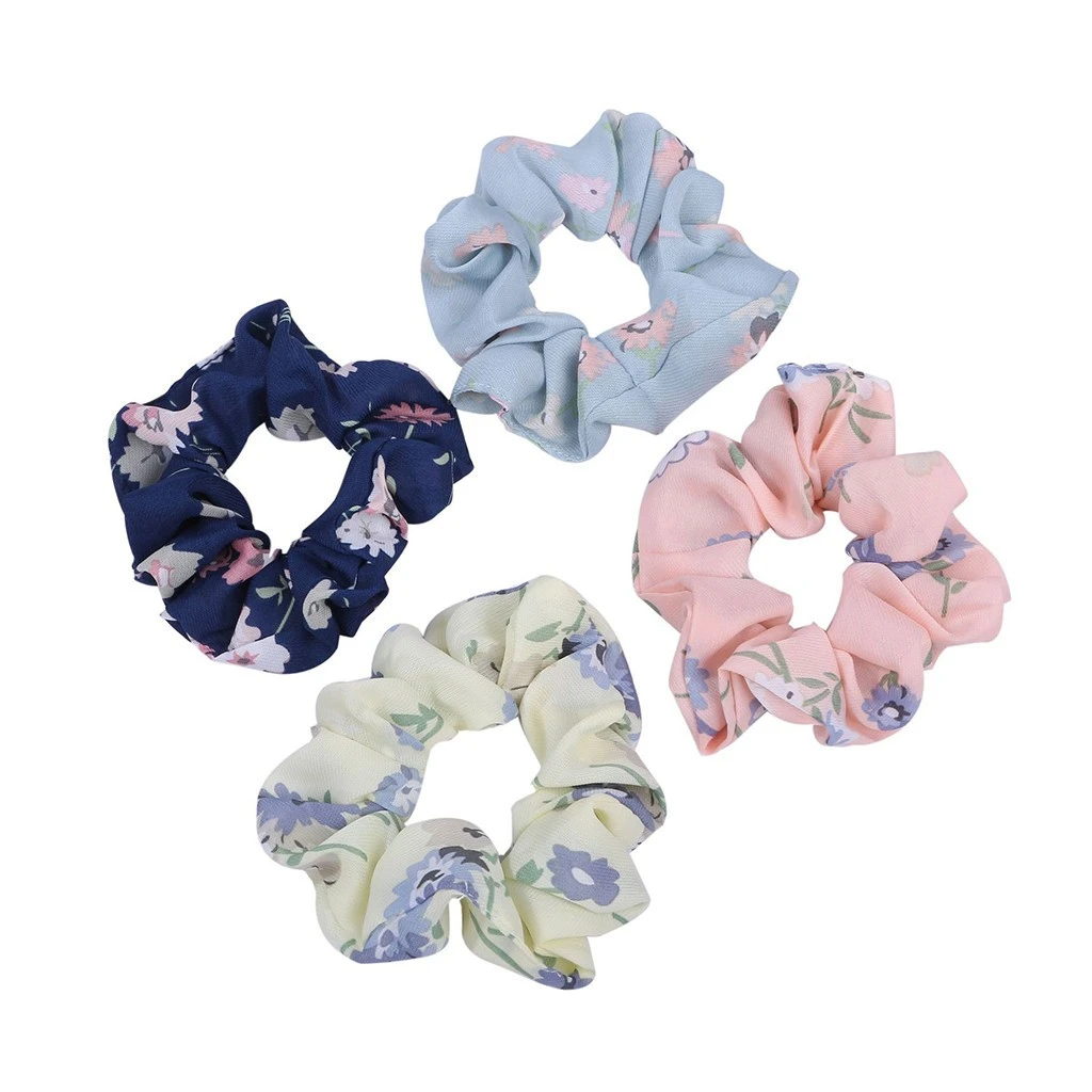 20 Pcs Fashion Set Women Hairbands Sweet Net Plaid  Premium Hair Scrunchies Hair Rope Stretch Elastic Satin Random Color 829