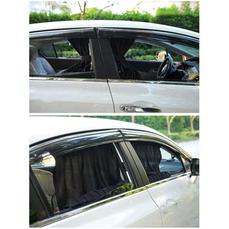 2 PCS Car Auto Sonnenschutzvorhänge Windschutzscheibenabdeckung
