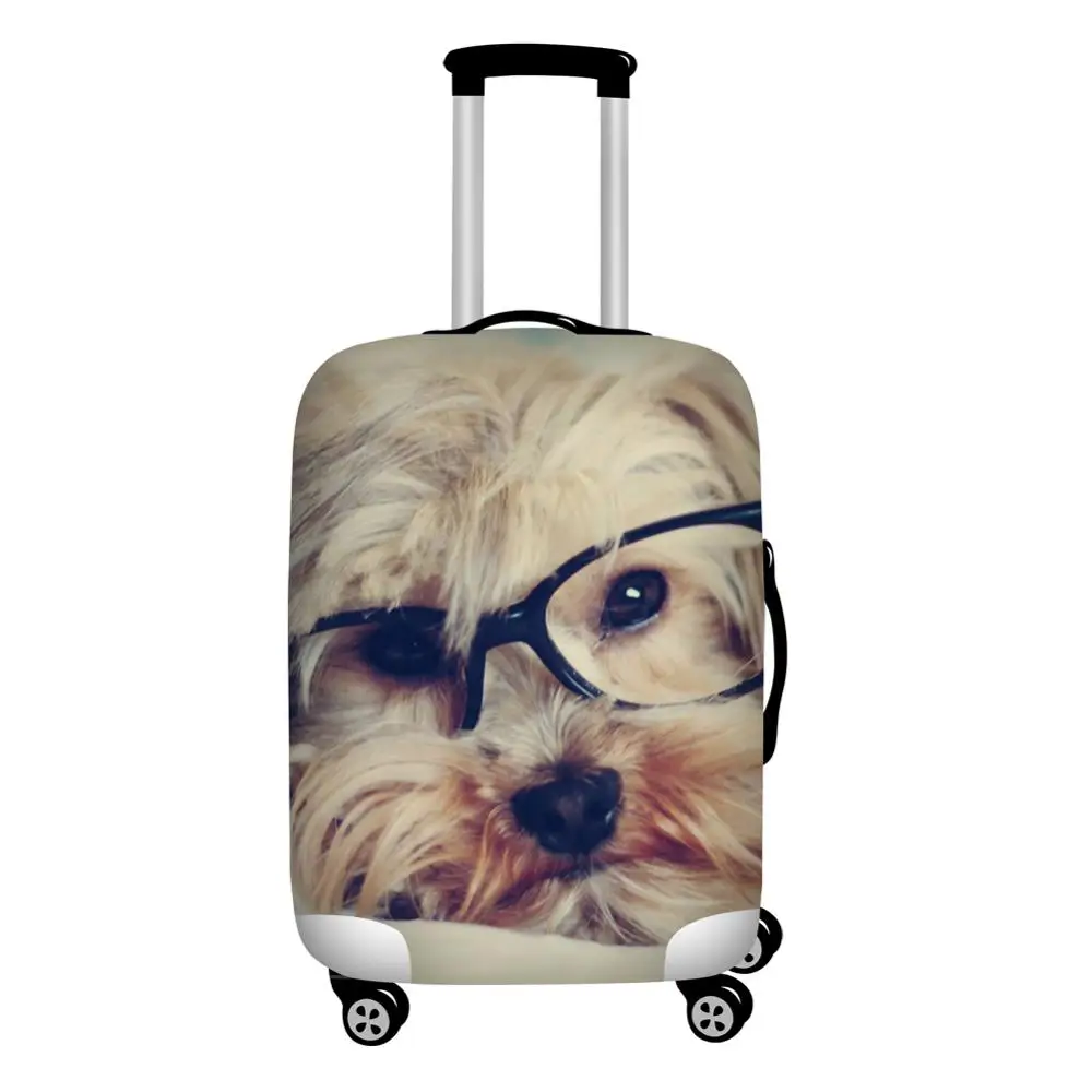 Twoheartsgirl эластичный чехол для чемодана с изображением собаки лося лошади для путешествий, 18-32 дюйма, чехлы для багажа для путешествий, водонепроницаемые чехлы - Цвет: Z1477