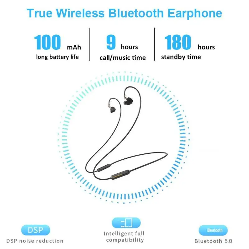 F300BT динамические Bluetooth HiFi сабвуфер наушники-вкладыши с крючком спортивные наушники